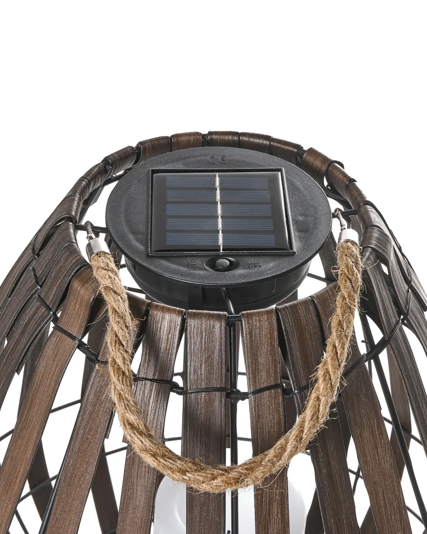 Lampion solarny LUFUPA 61 cm Ciemnobrązowy