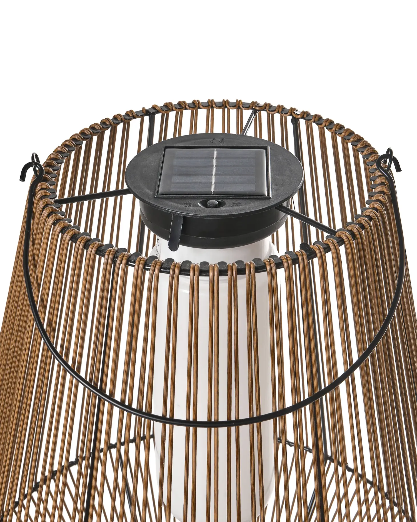 Lampion solarny LUSWISHI 68 cm Naturalny