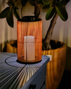Lampion solarny MACHILI 53 cm Brązowy