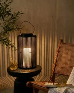 Lampion solarny MACHILI 53 cm Czarny