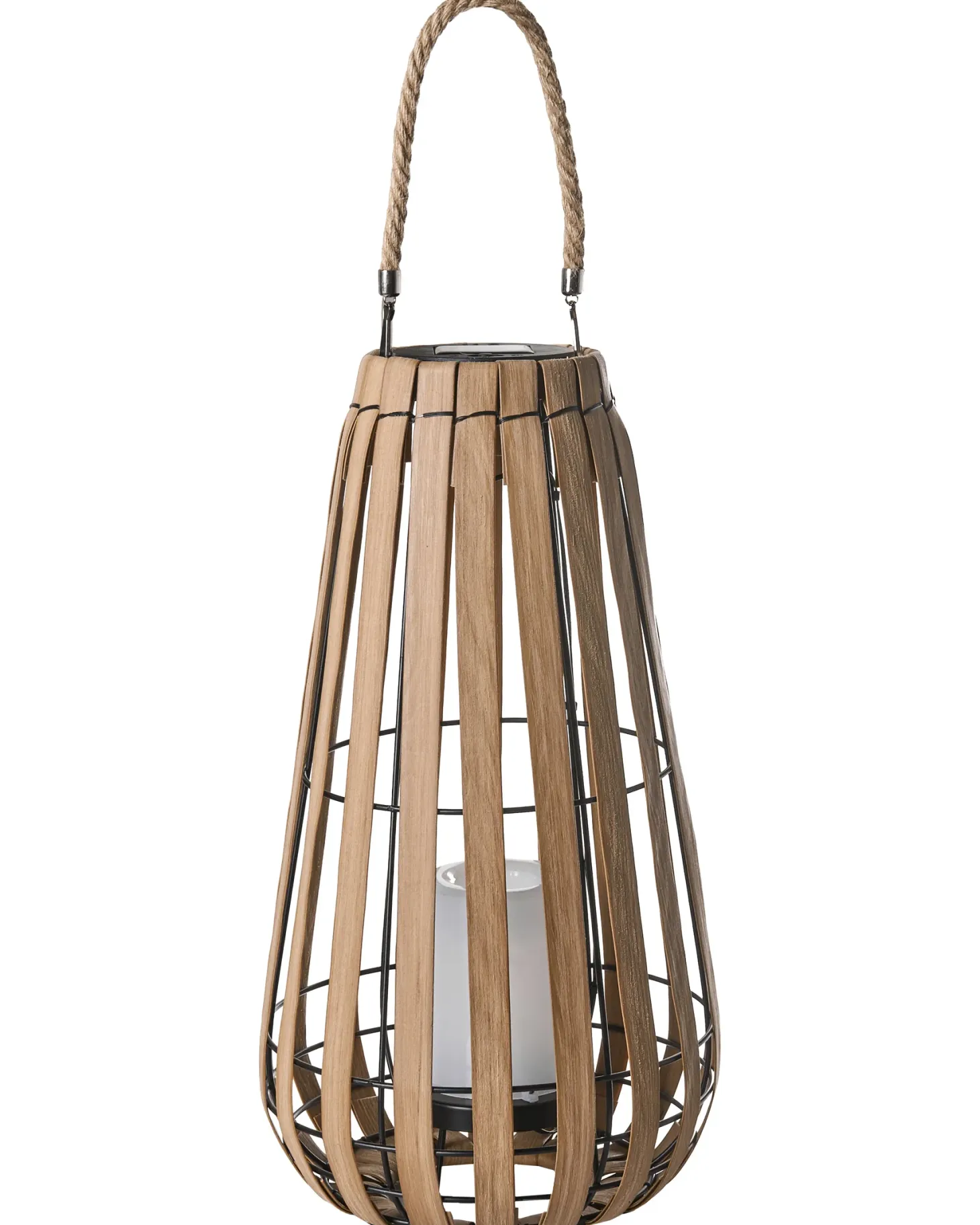 Lampion solarny MATETSI 58 cm Jasnobrązowy