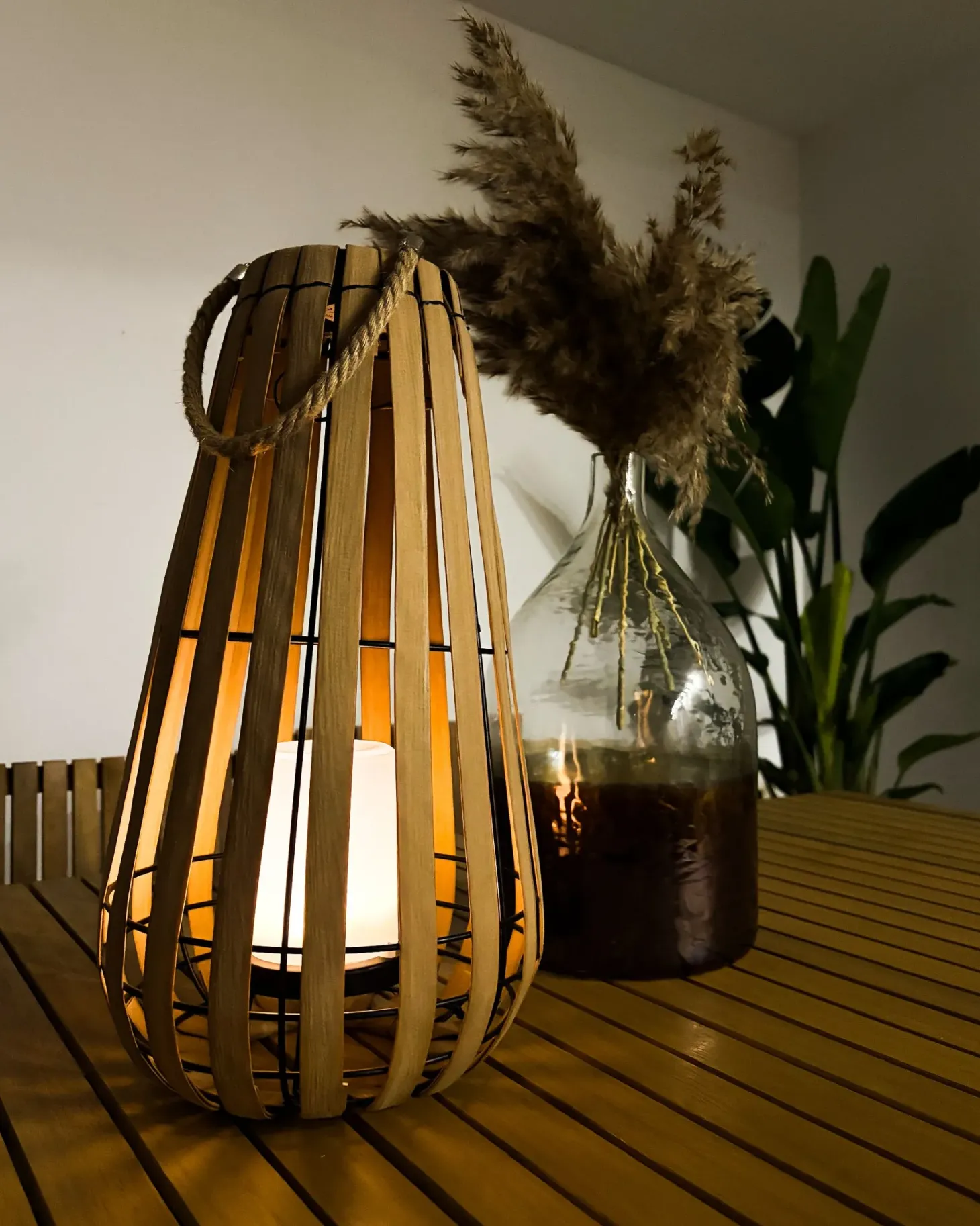 Lampion solarny MATETSI 58 cm Jasnobrązowy