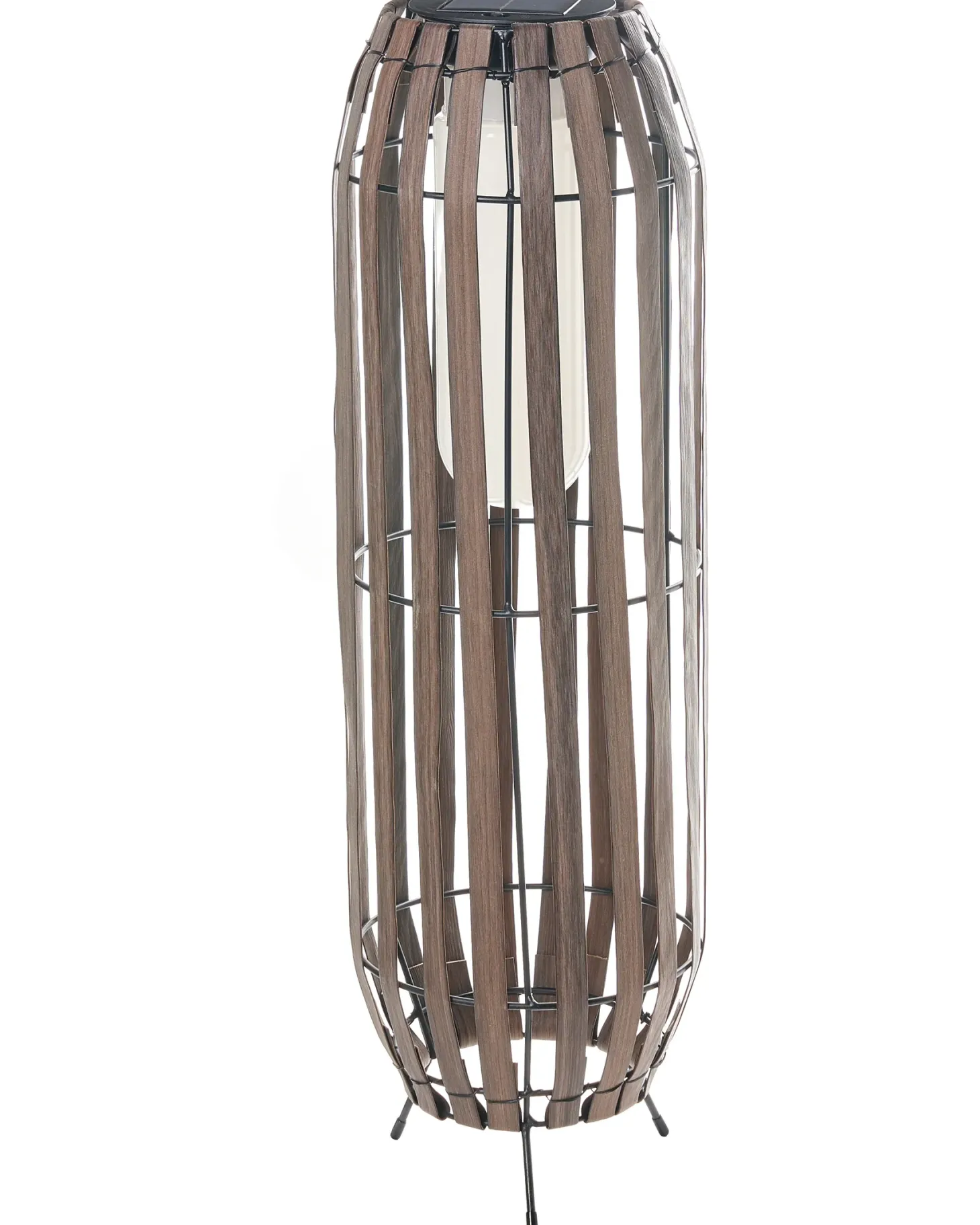 Lampion solarny MUZIZI 69 cm Ciemnobrązowy