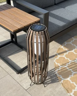 Lampion solarny MUZIZI 69 cm Ciemnobrązowy