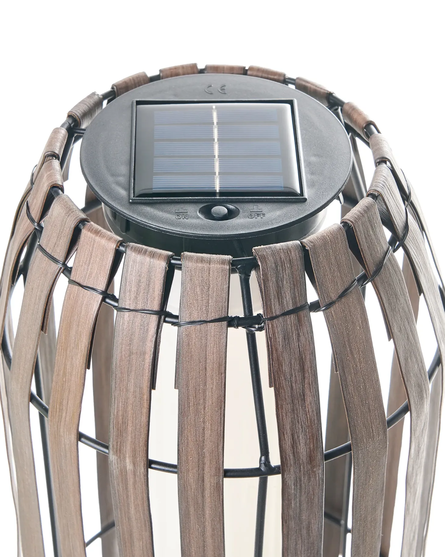 Lampion solarny MUZIZI 69 cm Ciemnobrązowy