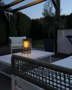 Lampion solarny SEMLIKI 35 cm Naturalny