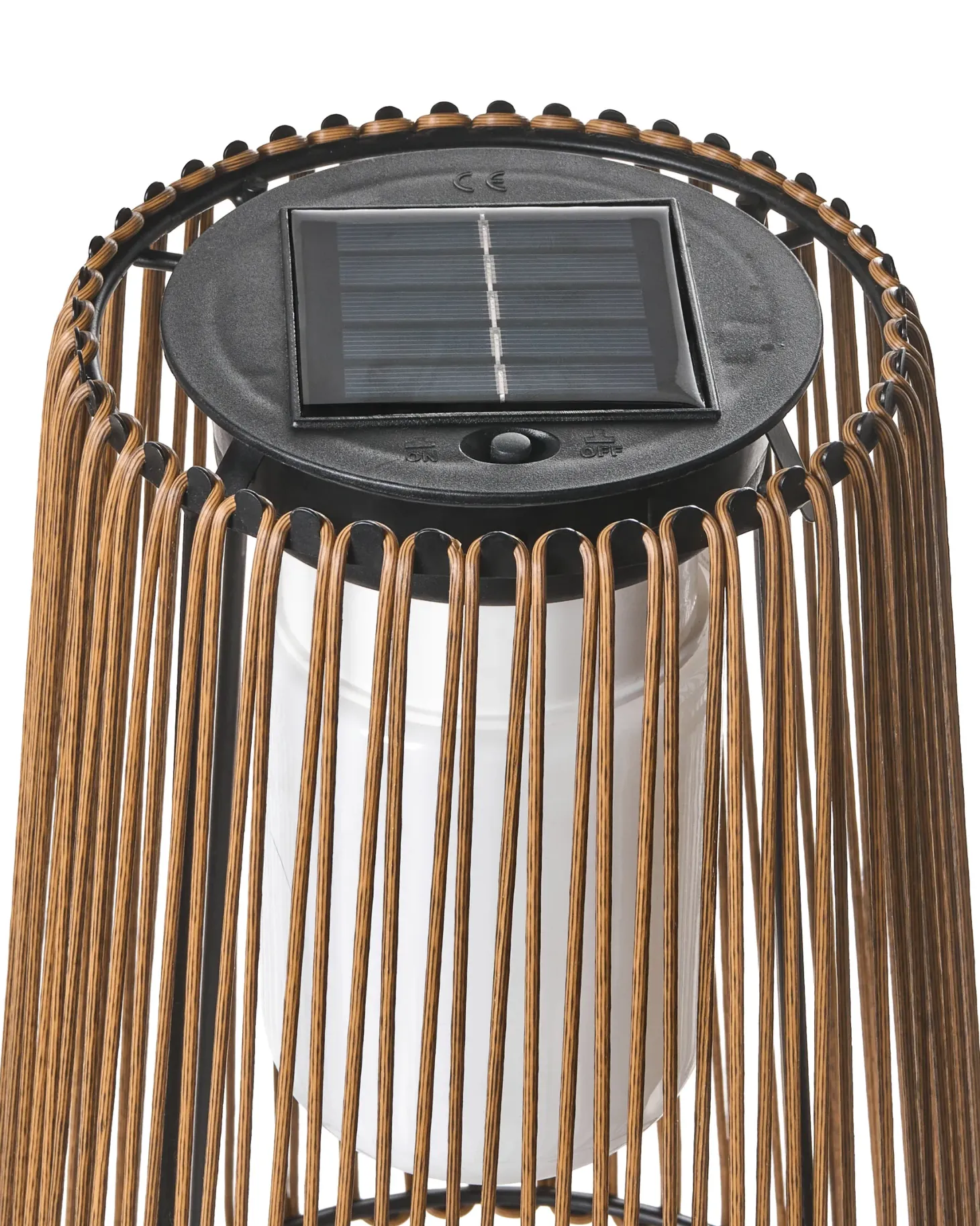 Lampion solarny SEMLIKI 35 cm Naturalny