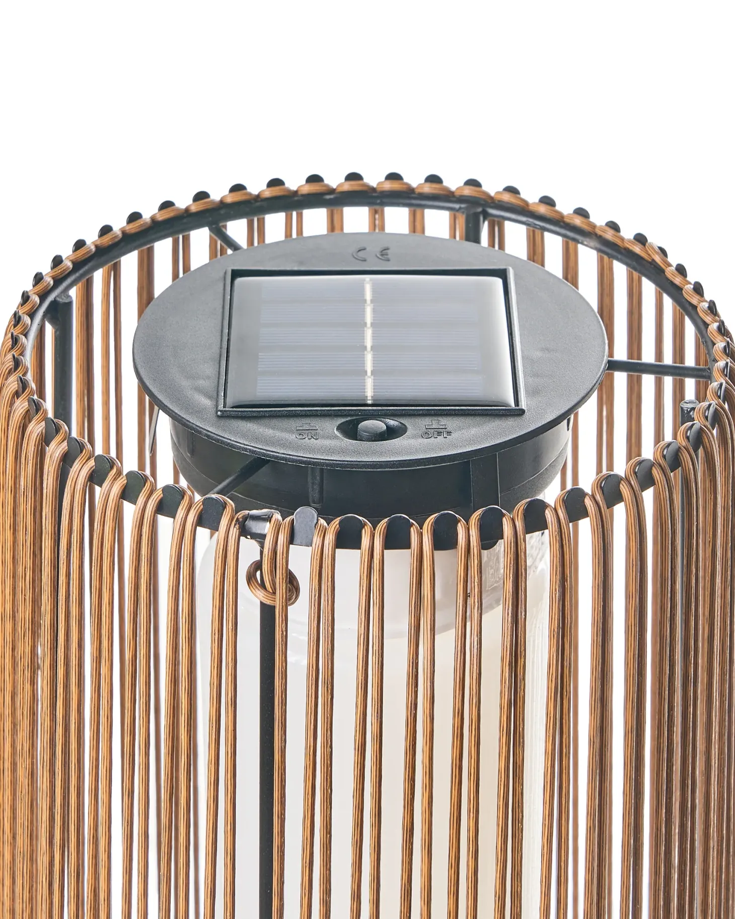 Lampion solarny SEMLIKI 68 cm Naturalny