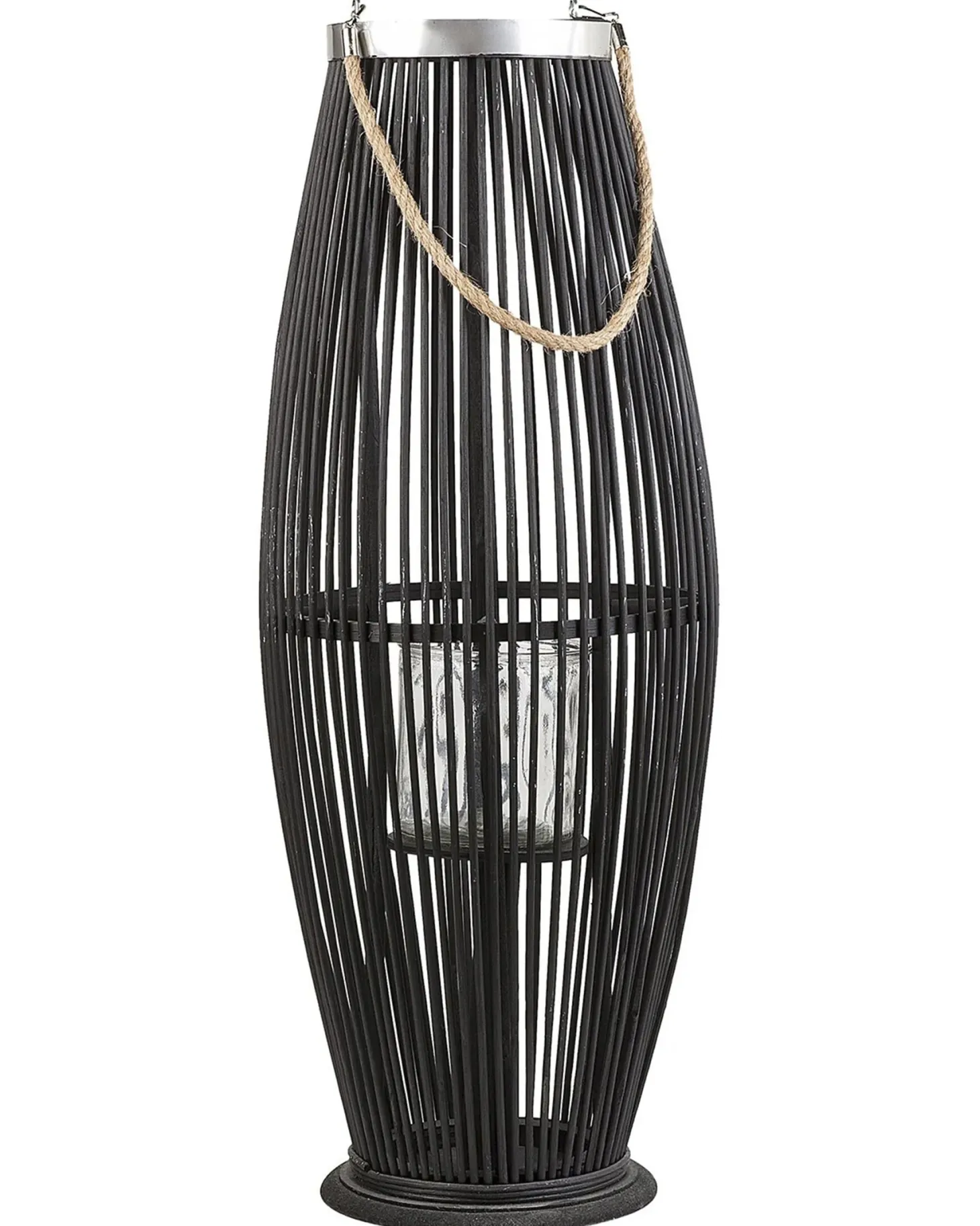 Lampion TAHITI Bambus 72 cm Czarny