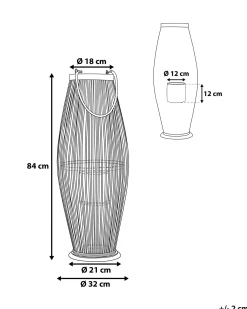 Lampion TAHITI Bambus 84 cm Naturalny