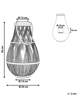 Lampion TONGA Bambus 56 cm Biały