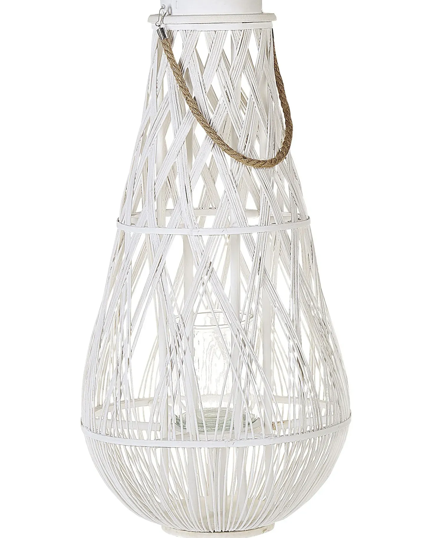 Lampion TONGA Bambus 77 cm Biały