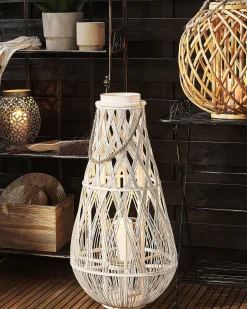 Lampion TONGA Bambus 77 cm Biały