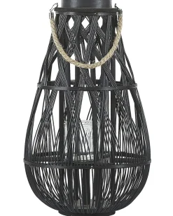 Lampion TONGA Bambus 56 cm Czarny