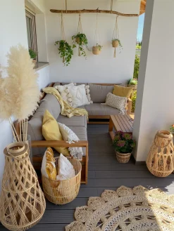 Lampion TONGA Bambus 56 cm Naturalny