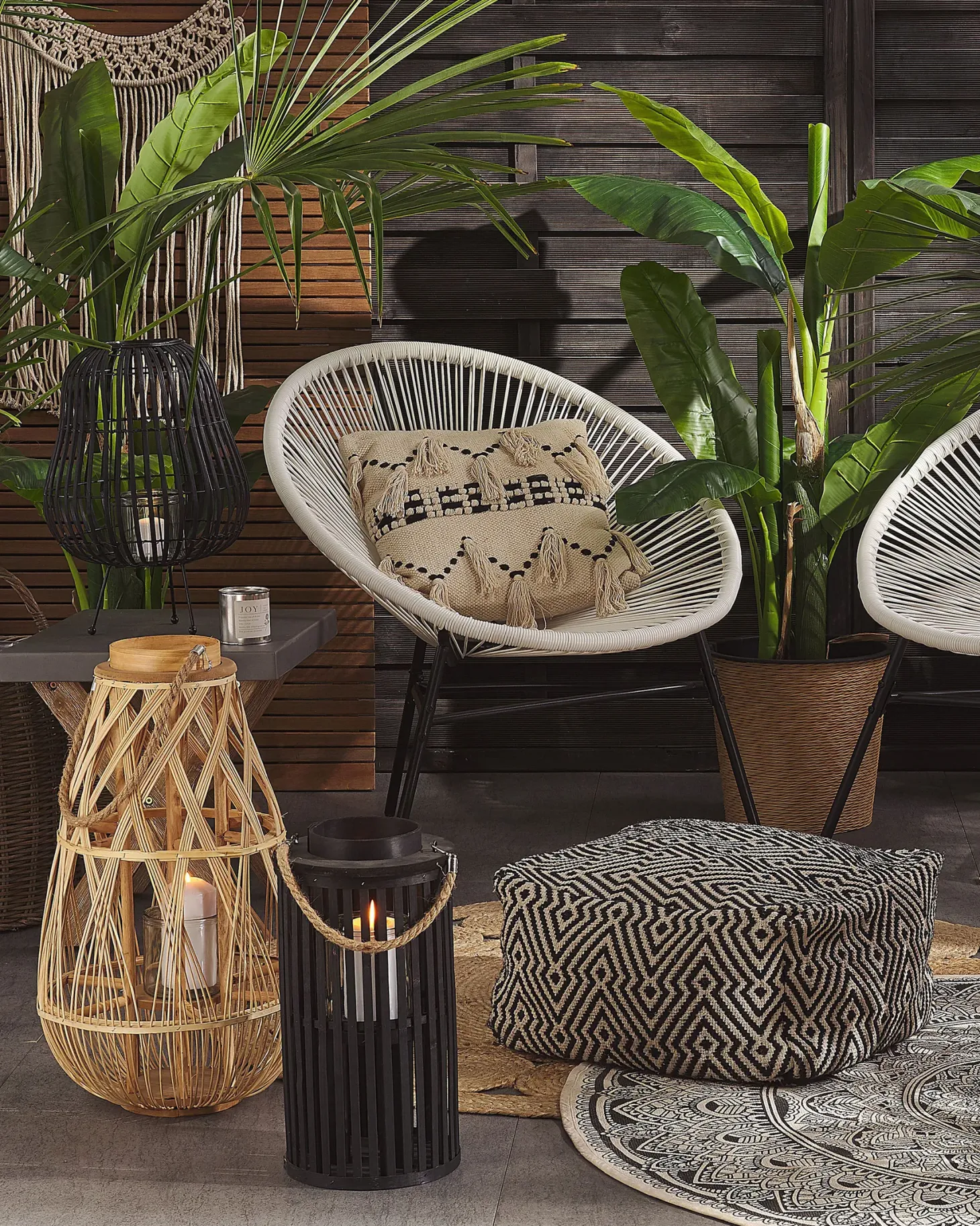 Lampion TONGA Bambus 56 cm Naturalny