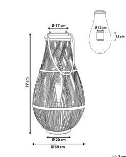 Lampion TONGA Bambus 77 cm Naturalny