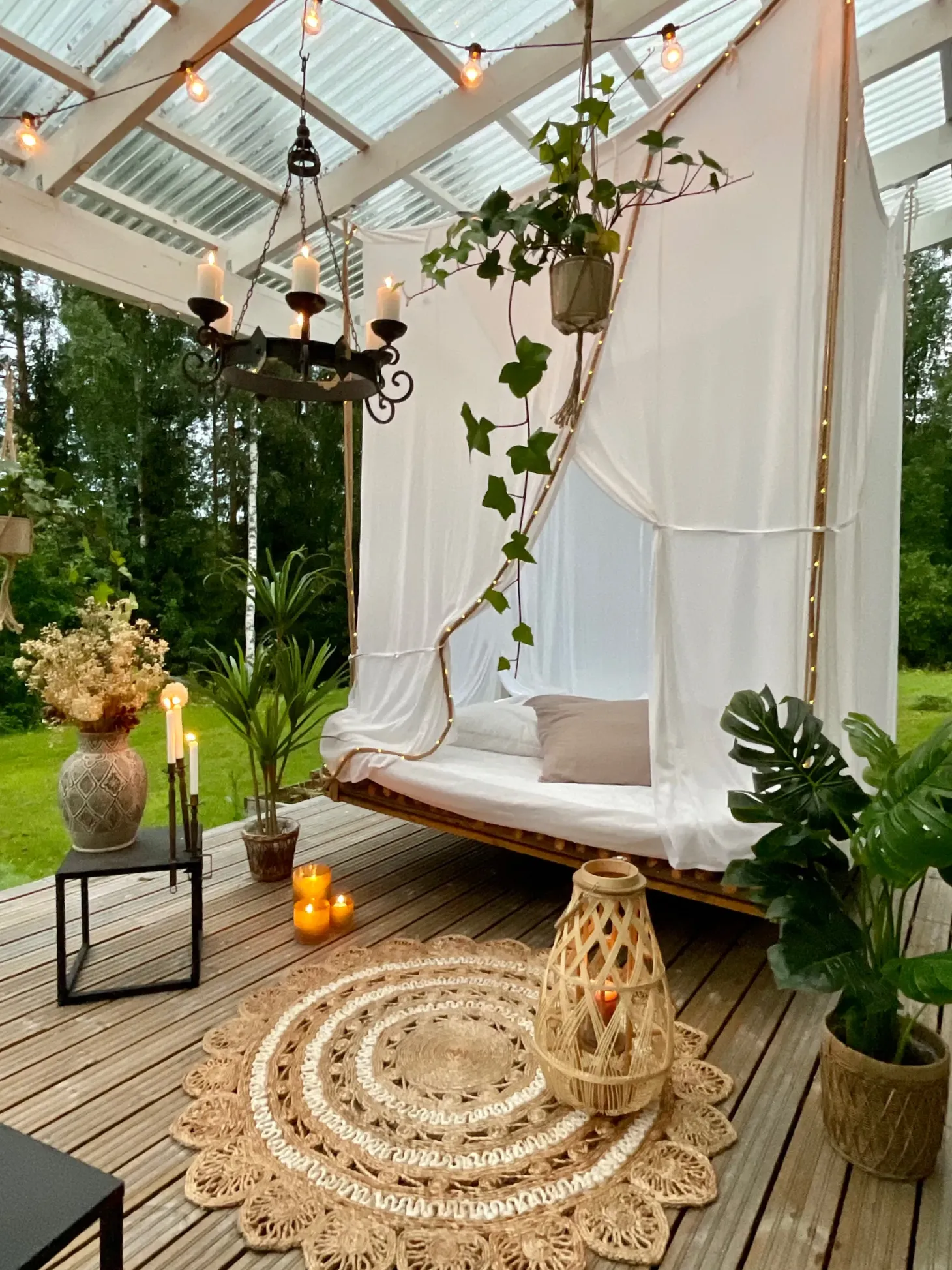 Lampion TONGA Bambus 77 cm Naturalny