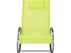 Leżak ogrodowy bujany CAMPO Metal Limonkowy