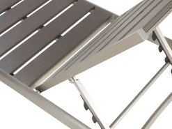 Leżak ogrodowy NARDO Rozkładany Metal Szary