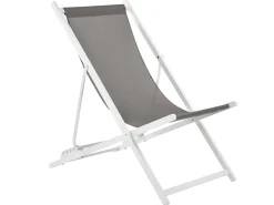 Leżak ogrodowy składany LOCRI II Metal Szary