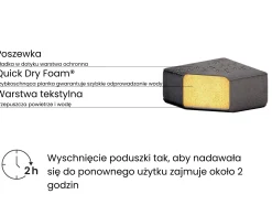 Leżak ogrodowy z poduszką AMELIA Rozkładany Metal Ciemnoszary