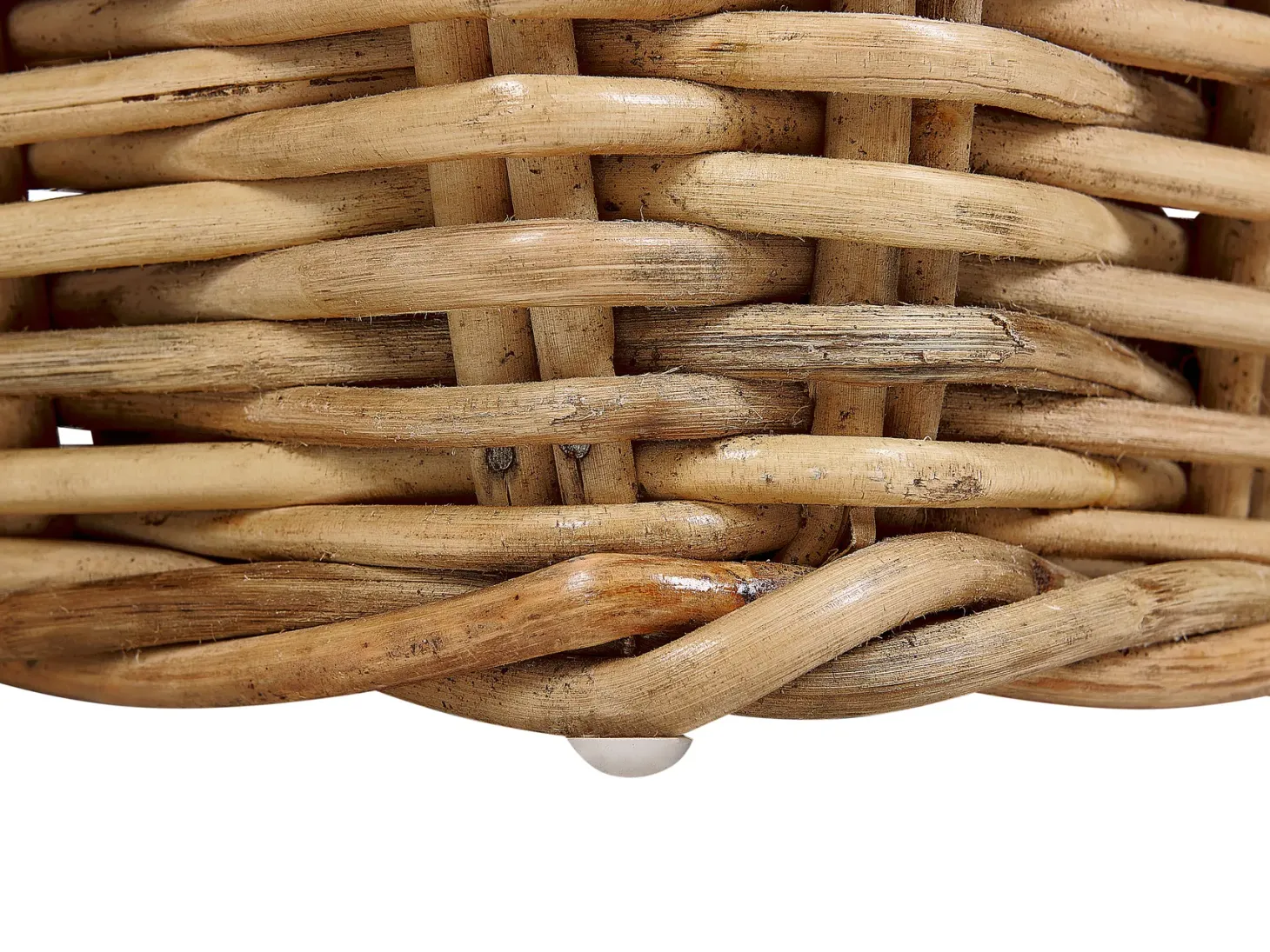 Leżak ogrodowy z poduszką BELSITO Rattan Naturalny