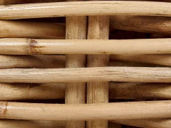 Leżak ogrodowy z poduszką BELSITO Rattan Naturalny