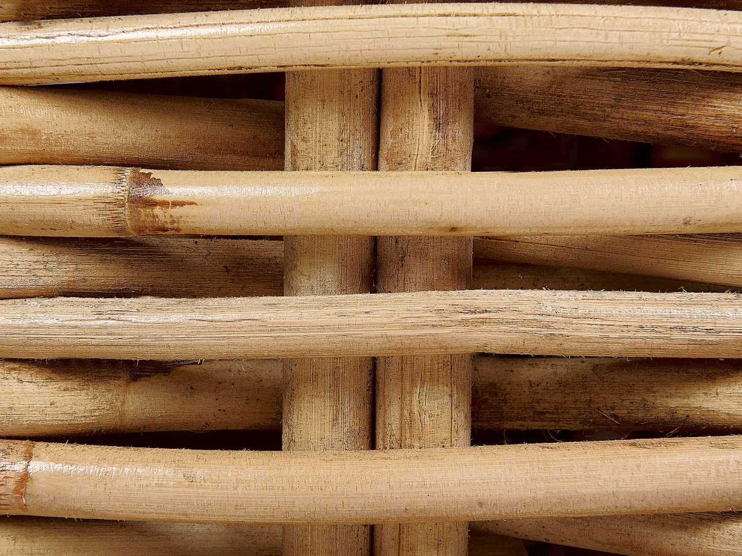 Leżak ogrodowy z poduszką BELSITO Rattan Naturalny
