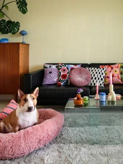 Legowisko KULU Sztuczne futro Różowy