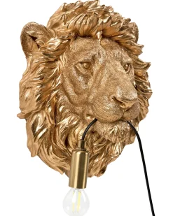 Lew Lampa ścienna SIMBA Złoty