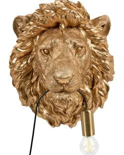 Lew Lampa ścienna SIMBA Złoty