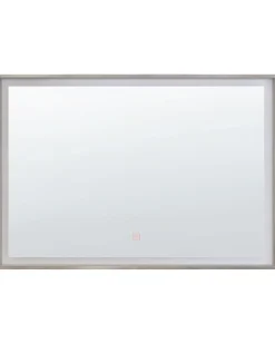 Lustro łazienkowe LED ARGENS 80 cm 60 cm Srebrny
