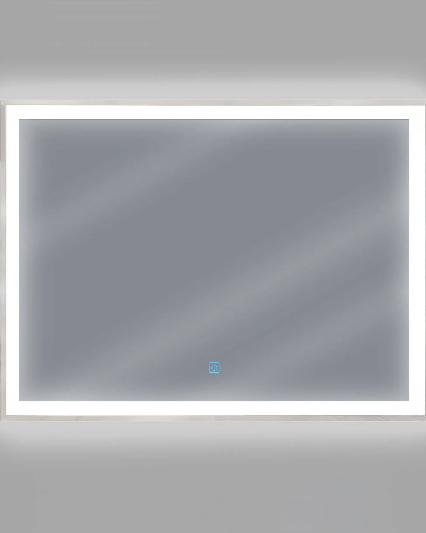 Lustro łazienkowe LED ARGENS 80 cm 60 cm Srebrny