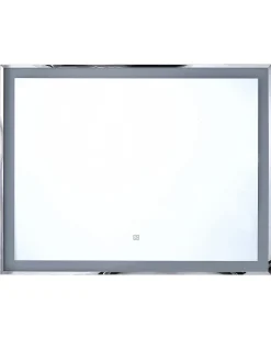Lustro łazienkowe LED ARGENS 90 cm 70 cm Srebrny