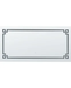 Lustro łazienkowe LED AVRANCHES 120 cm 60 cm Srebrny