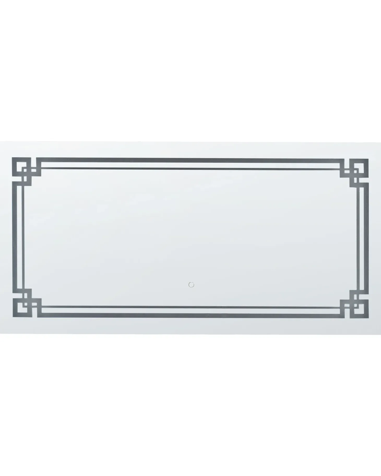Lustro łazienkowe LED AVRANCHES 120 cm 60 cm Srebrny