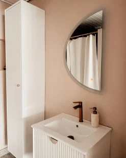 Lustro łazienkowe LED BEZONS 49 cm 80 cm Srebrny