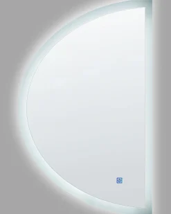 Lustro łazienkowe LED BEZONS 49 cm 80 cm Srebrny