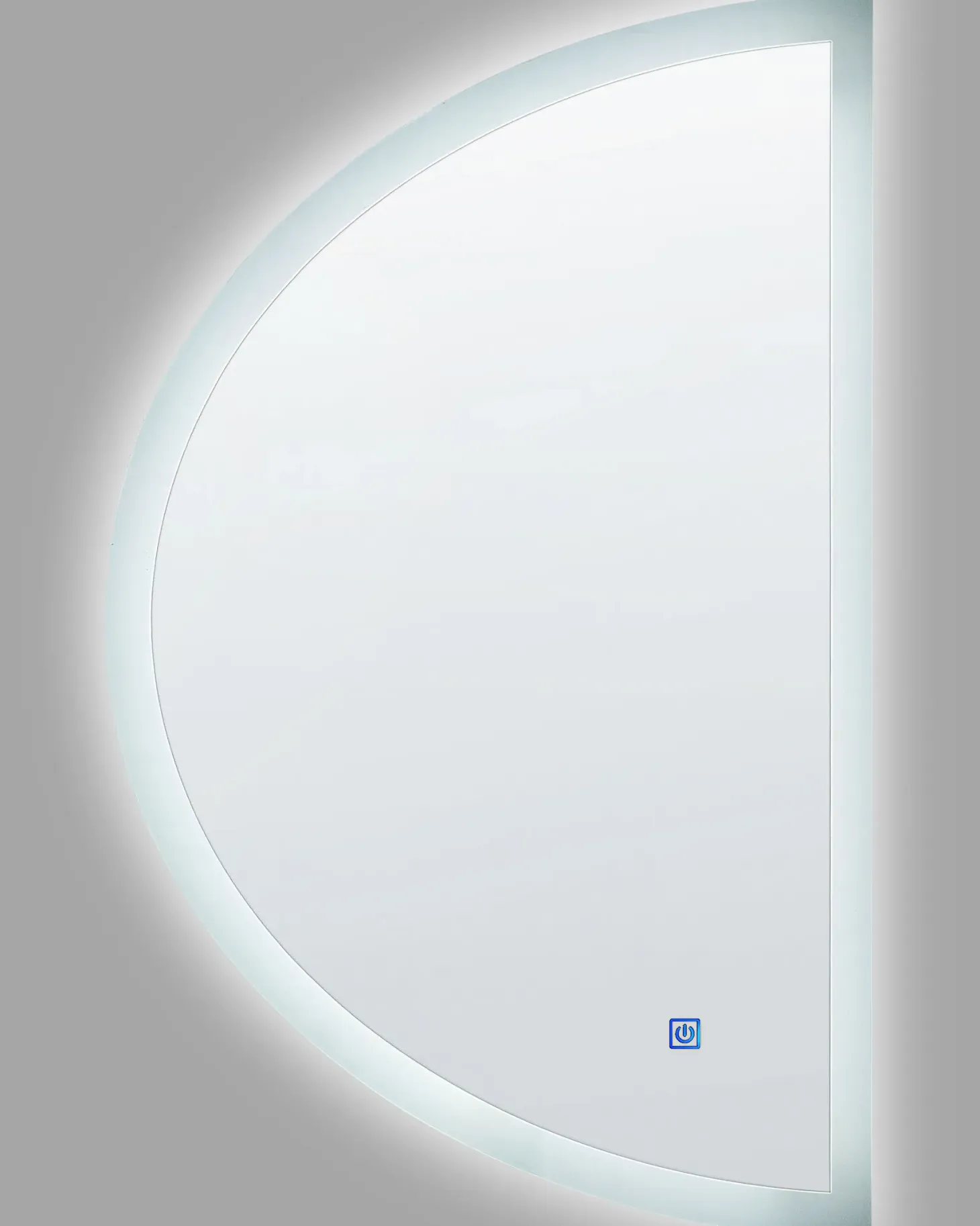 Lustro łazienkowe LED BEZONS 49 cm 80 cm Srebrny