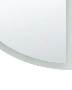 Lustro łazienkowe LED BEZONS 49 cm 80 cm Srebrny