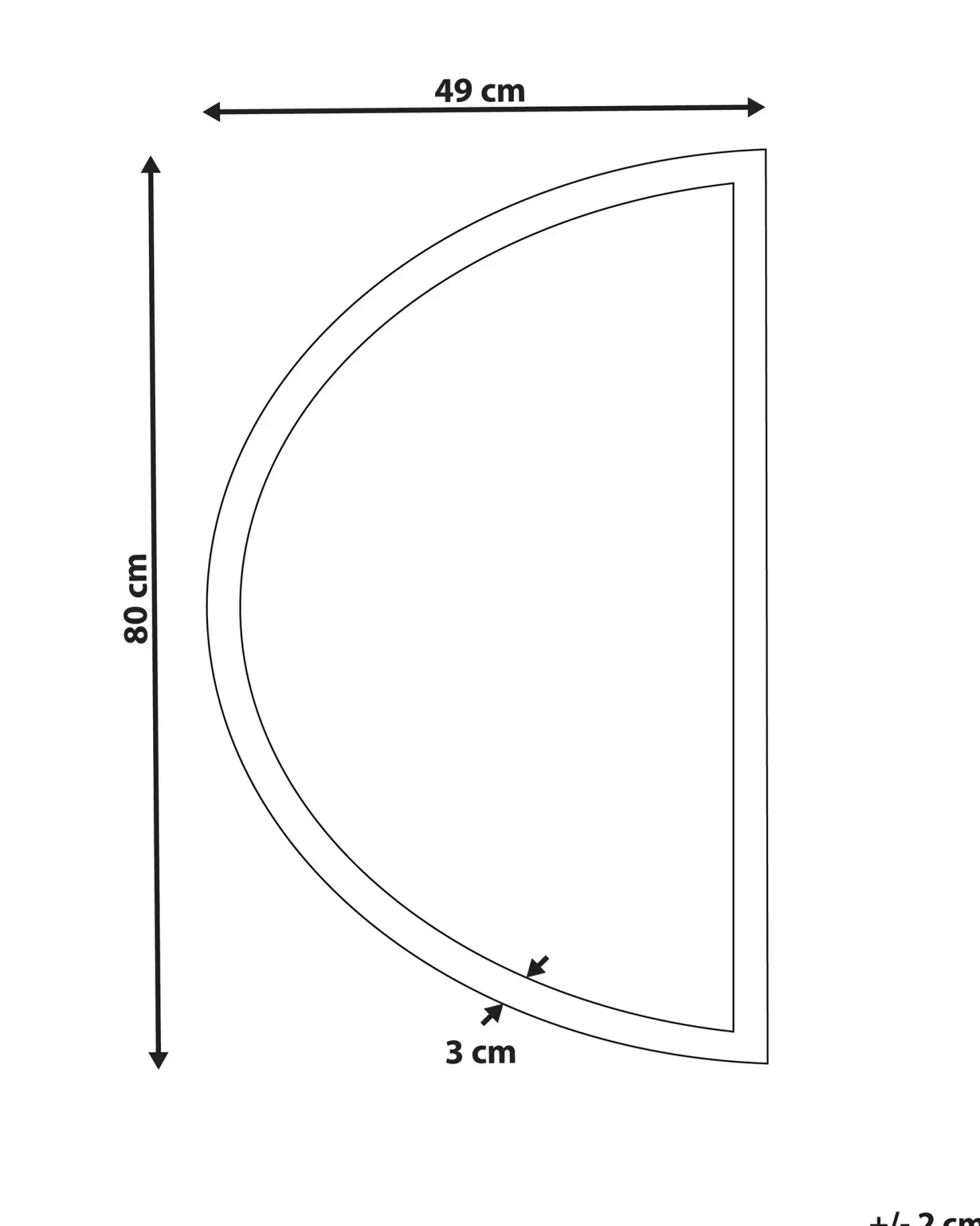 Lustro łazienkowe LED BEZONS 49 cm 80 cm Srebrny