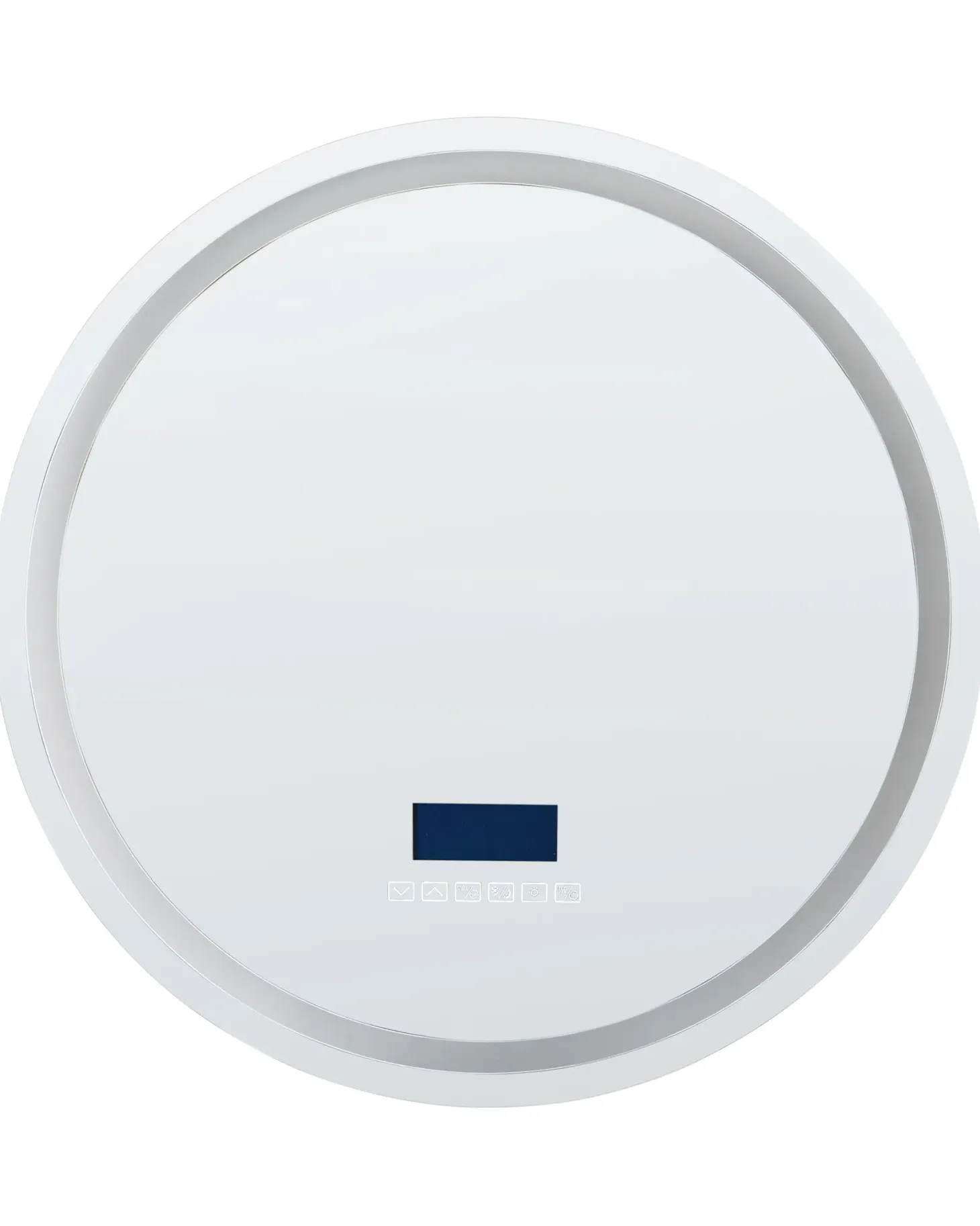Lustro łazienkowe LED BROGNON 60 cm 60 cm Wbudowany głośnik Bluetooth Srebrny