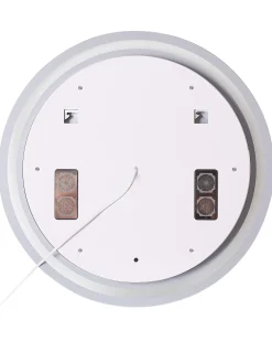Lustro łazienkowe LED BROGNON 60 cm 60 cm Wbudowany głośnik Bluetooth Srebrny
