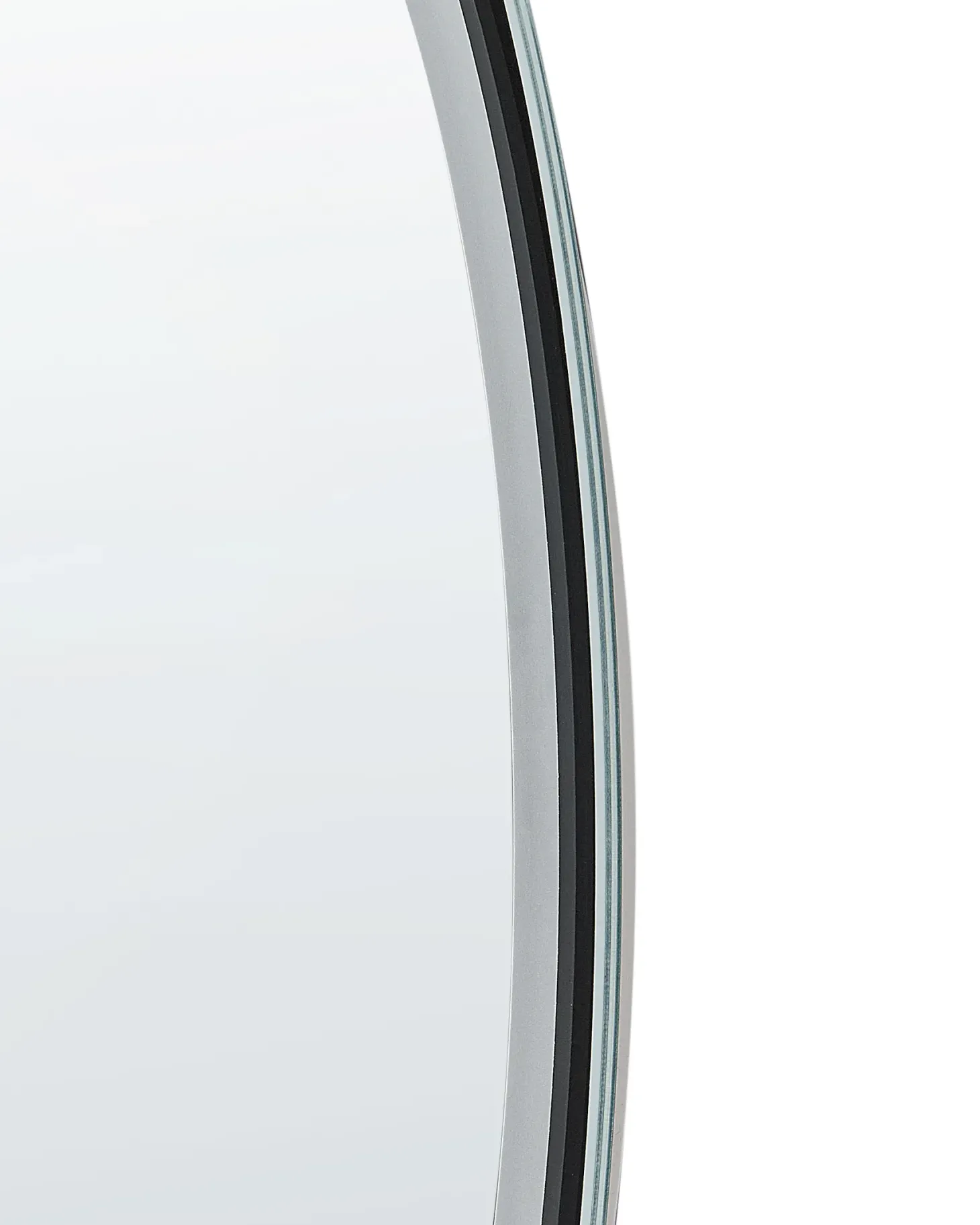 Lustro łazienkowe LED BROGNON 60 cm 60 cm Wbudowany głośnik Bluetooth Srebrny