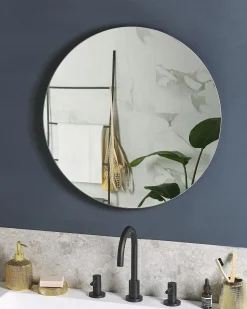 Lustro łazienkowe LED CALLAC 60 cm 60 cm Srebrny