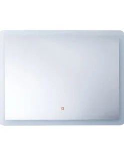 Lustro łazienkowe LED CORROY 80 cm 60 cm Srebrny