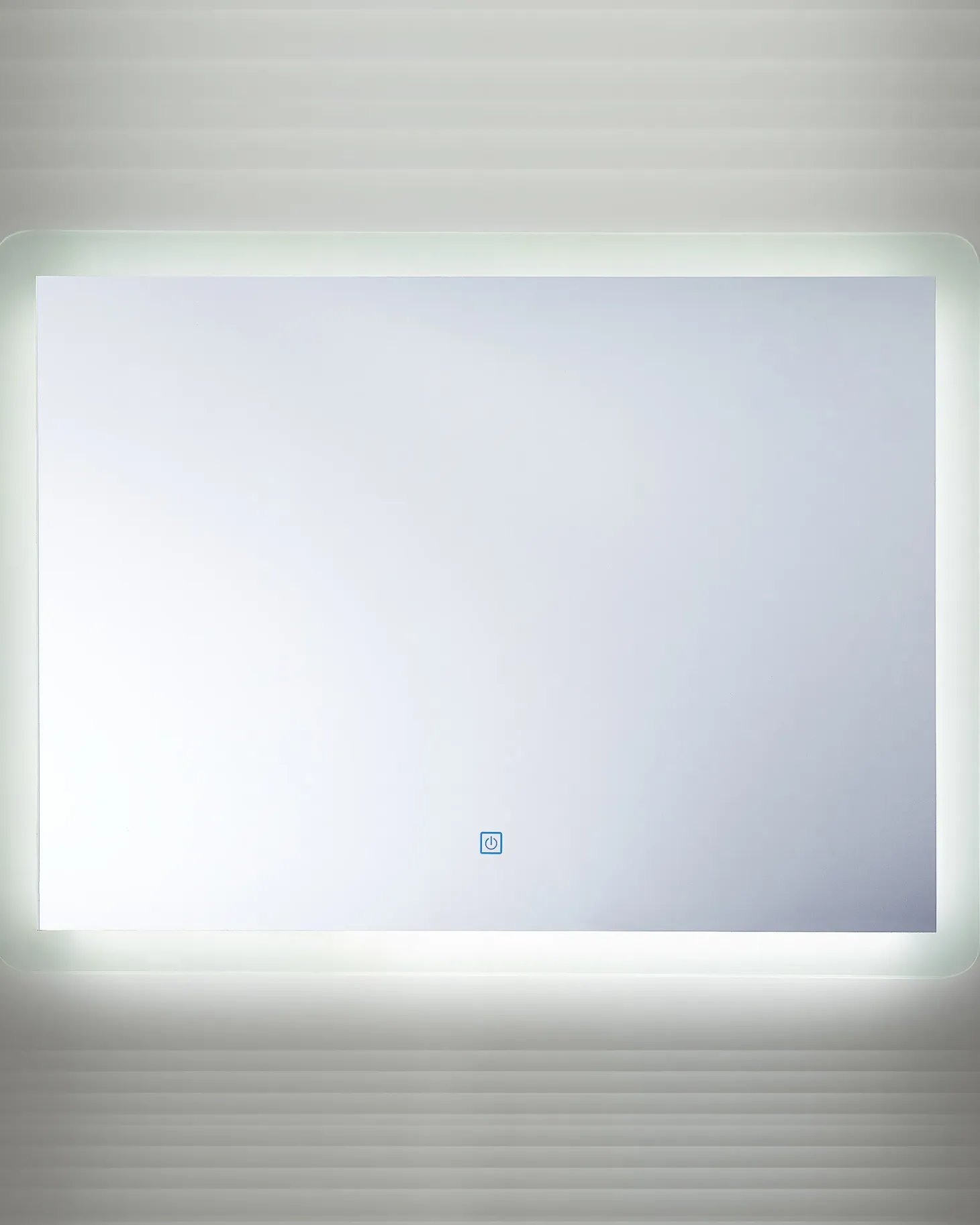 Lustro łazienkowe LED CORROY 80 cm 60 cm Srebrny