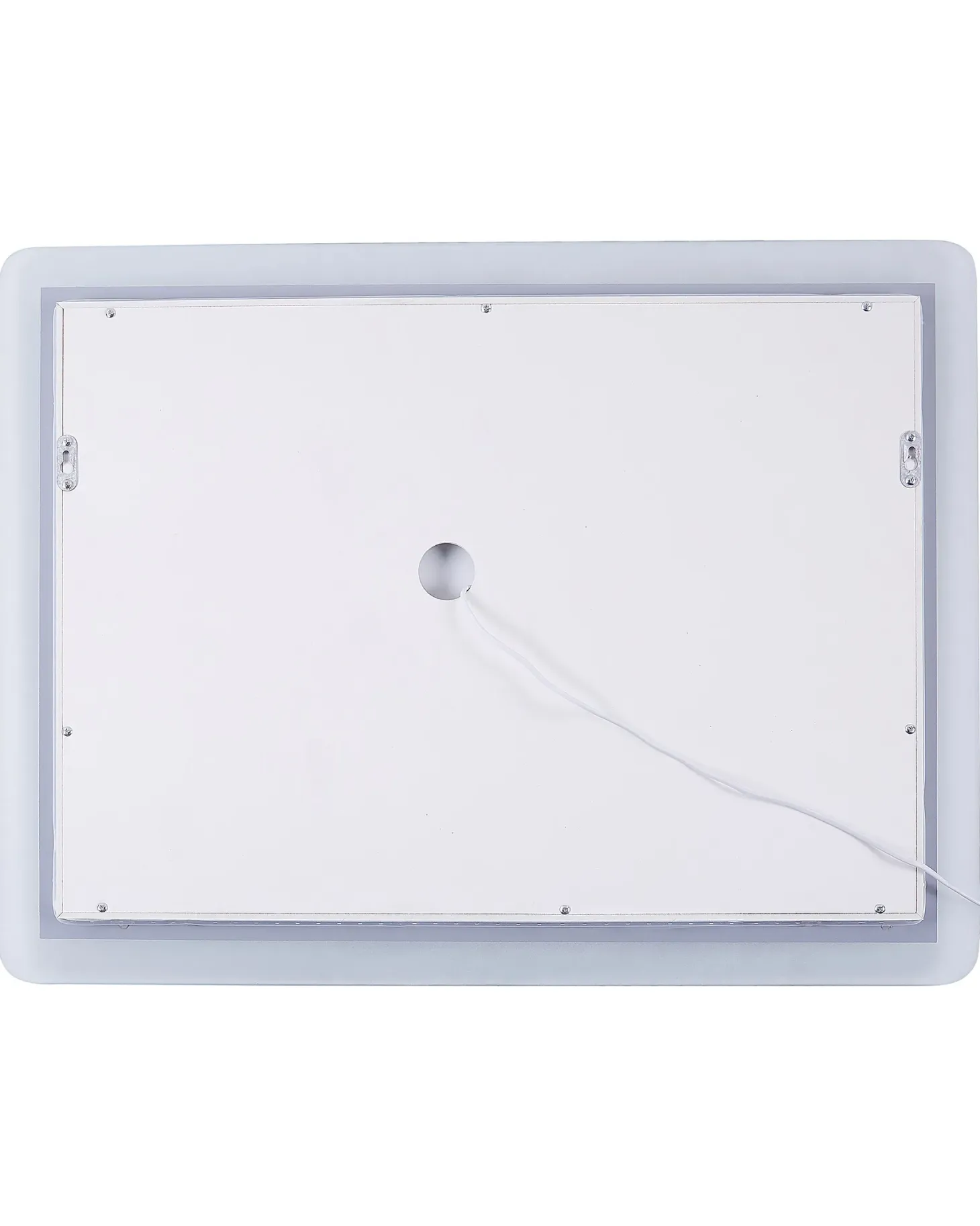Lustro łazienkowe LED CORROY 80 cm 60 cm Srebrny