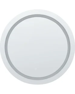 Lustro łazienkowe LED COURSEULLES 79 cm 79 cm Srebrny